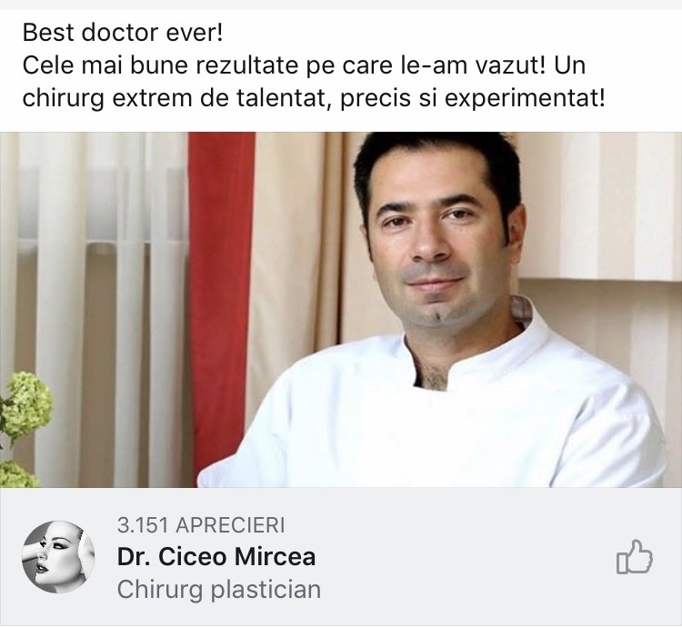 dr Mircea Ciceo, chirurg plastician Medestet