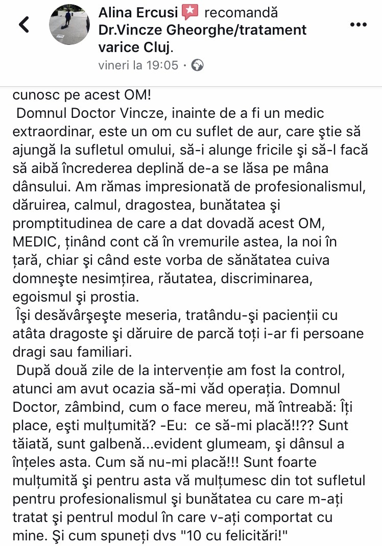 recomandare pacienti Medestet